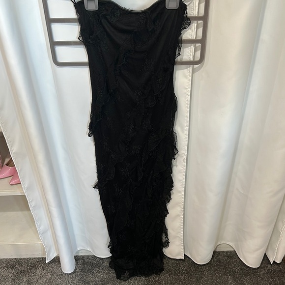LSF inspired strapless ruffle maxi dress - Picture 1 of 2